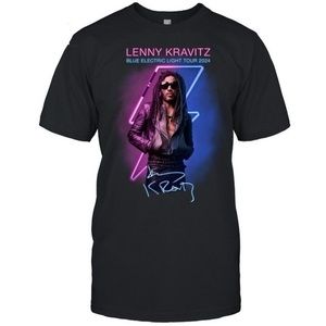 Lenny Kravitz Blue Electric Light Tour 2024 TShirt